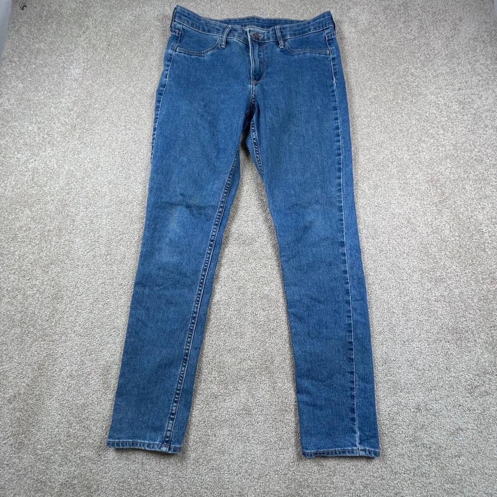 H&M &Denim Skinny Ankle Jeans Womens 30 Medium Wash Blue Regular Waist 1186